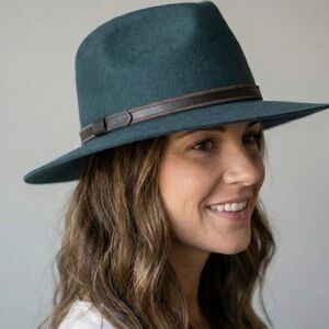 ANUPAYA 100% Wool Felt Supertramp Fedora in Khaki Brown MADE IN CANADA Unisex